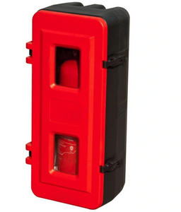 Boîte d'extincteur d'armoire en plastique rouge pour 9-12 kg