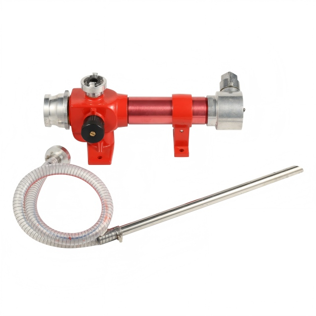 Générateur de mousse de protection incendie d'inducteur de mousse portatif en ligne en laiton + aluminium