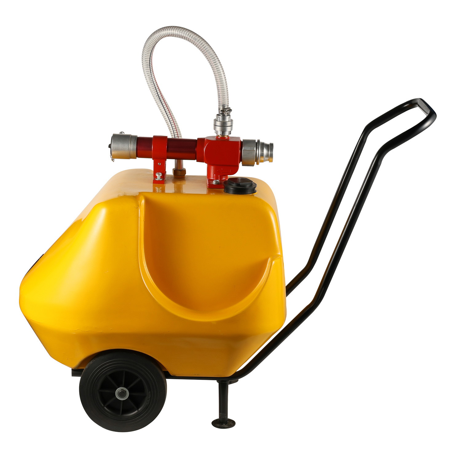 Système de mousse mobile semi-fixe (chariot) jaune 120/140L/200L
