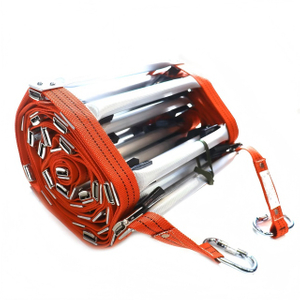 Échelle pliable en aluminium pliable, corde de sécurité, rouleau d'évacuation en cas d'incendie, sauvetage d'urgence, offre spéciale