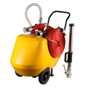 Système de mousse mobile semi-fixe (chariot) jaune 120/140L/200L