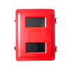 Coffret d'extincteur en plastique rouge pour extincteur double, taille 715x540x270mm
