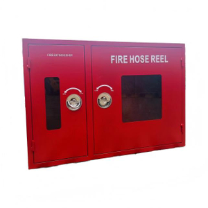 Armoire à enrouleur de tuyau d'incendie avec porte simple et double en acier/SS