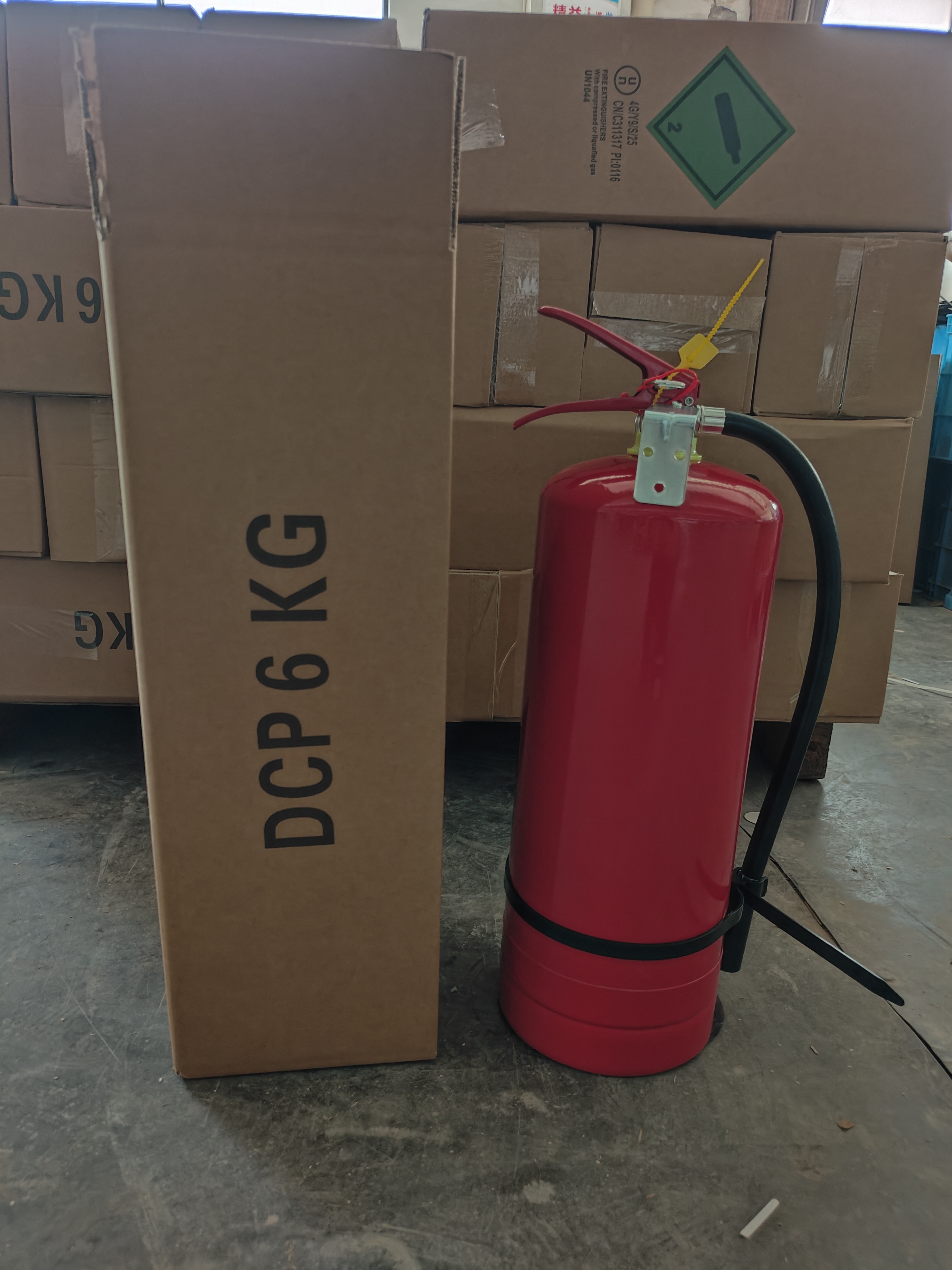 Extincteur sec de poudre sec de 6 kg pour bois avec soupape en laiton