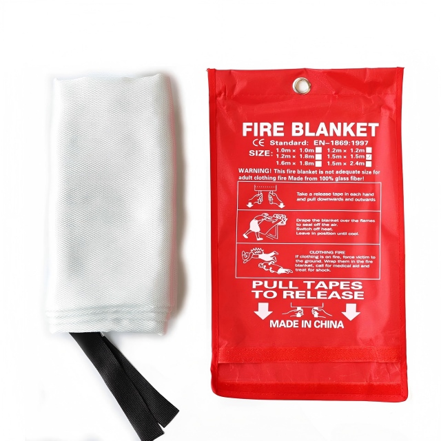 40' X 40' EN1896 Couvertures ignifuges de suppression d'incendie d'urgence en fibre de verre pour la cuisine et la maison