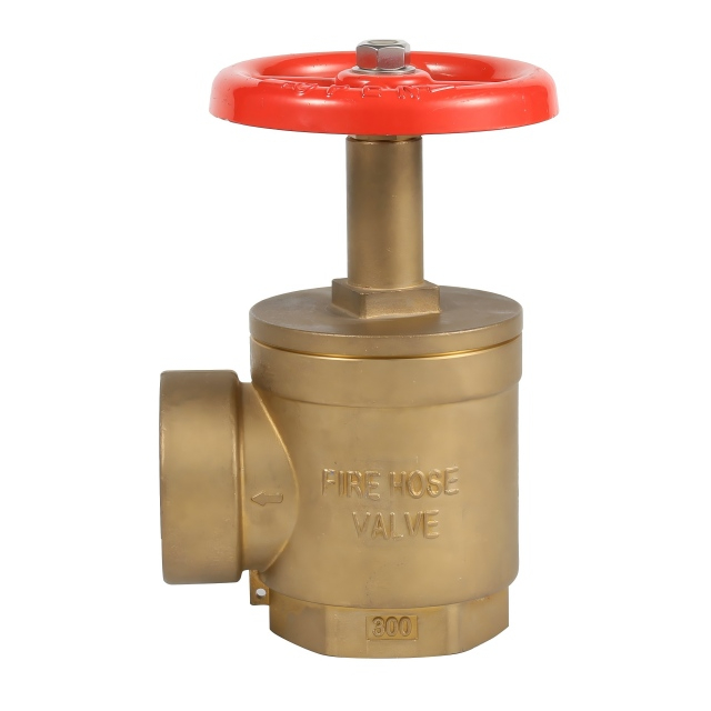 2 1/2' et 1 1/2' valve en laiton de tuyau d'angle pour l'équipement de lutte contre l'incendie de protection contre l'incendie avec la bouche d'incendie