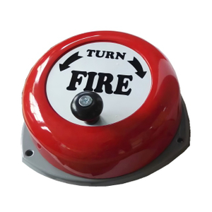 Sonnette d'alarme incendie rotative manuelle de 8/9 pouces
