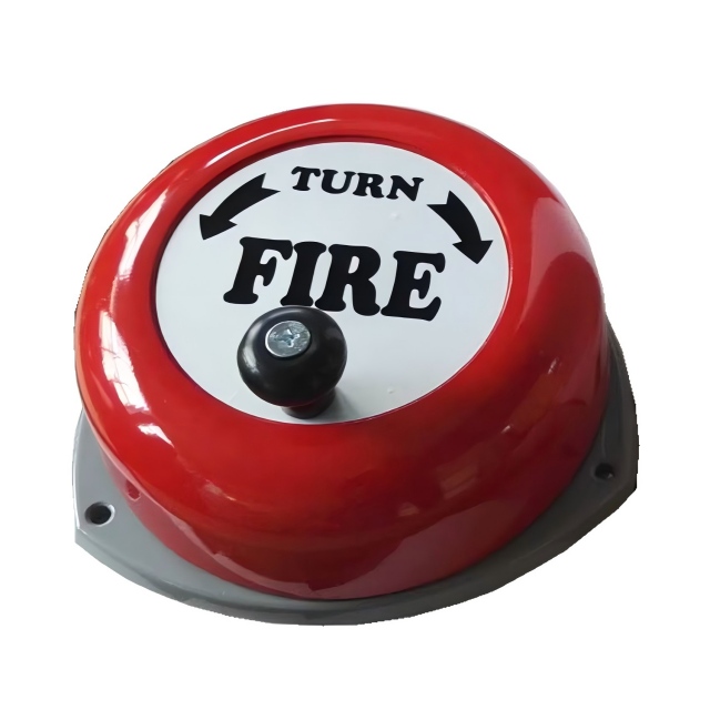 Sonnette d'alarme incendie rotative manuelle de 8/9 pouces