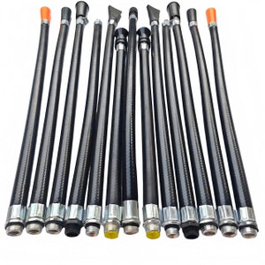 Équipement de lutte contre l'incendie d'extincteur avec tube de pulvérisation à décharge de poudre et accessoire de tuyau en cuir