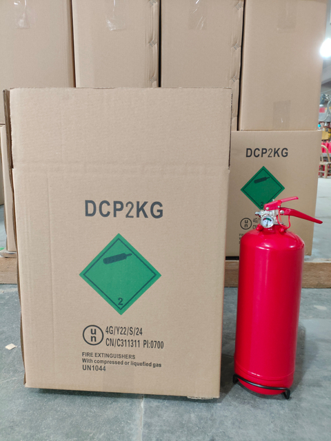 extincteur sec de la poudre 2kg avec le CE en laiton de valve approuvé