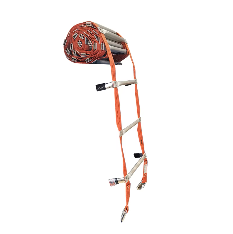 Échelle pliable en aluminium pliable, corde de sécurité, rouleau d'évacuation en cas d'incendie, sauvetage d'urgence, offre spéciale