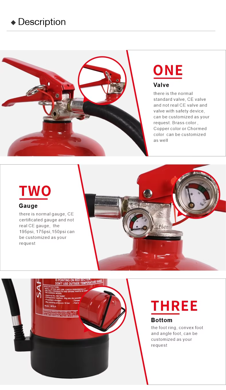 Extincteur à poudre sèche 2KG CE