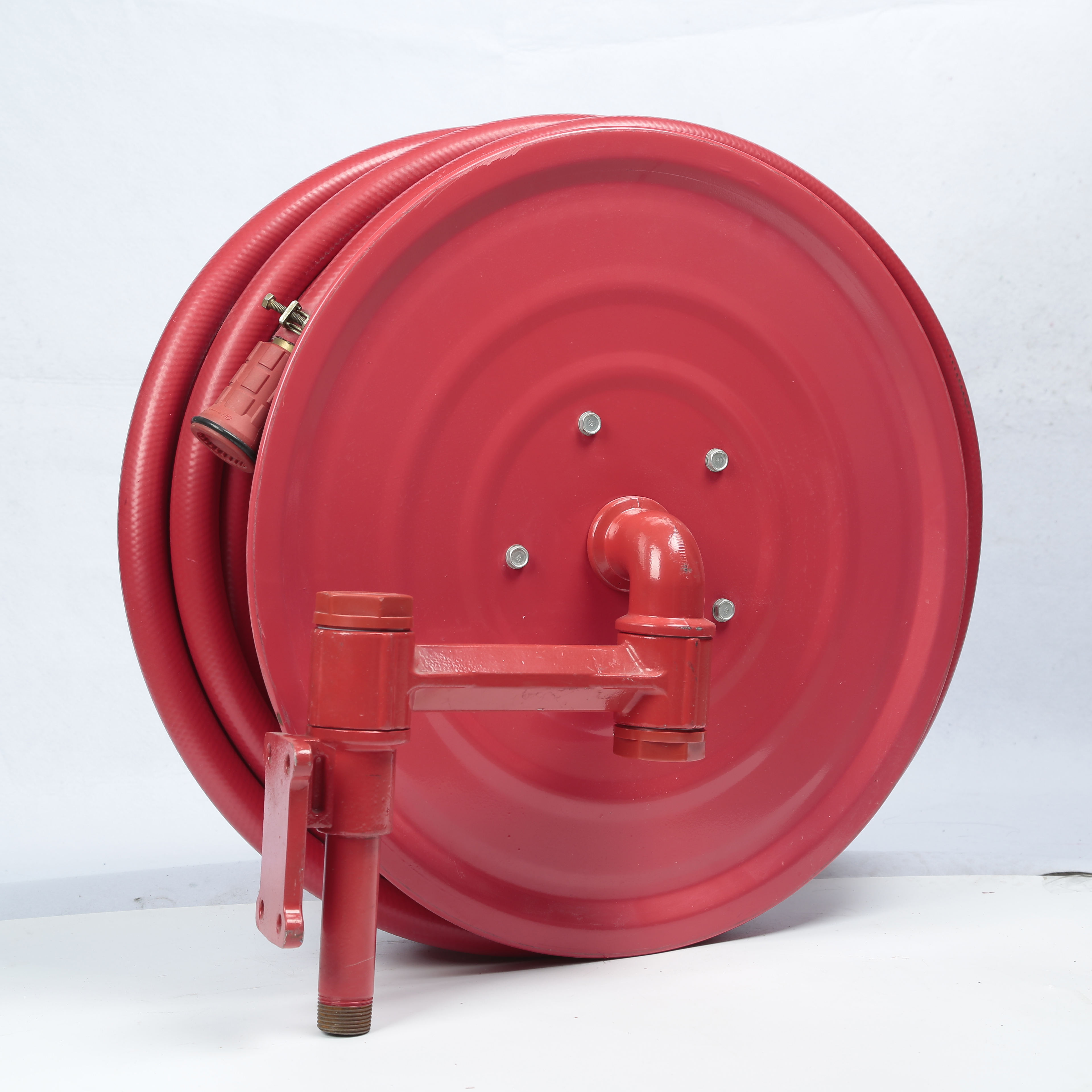 Enrouleur de tuyau d'incendie en PVC durable, vente en gros, avec balançoire automatique, différentes tailles