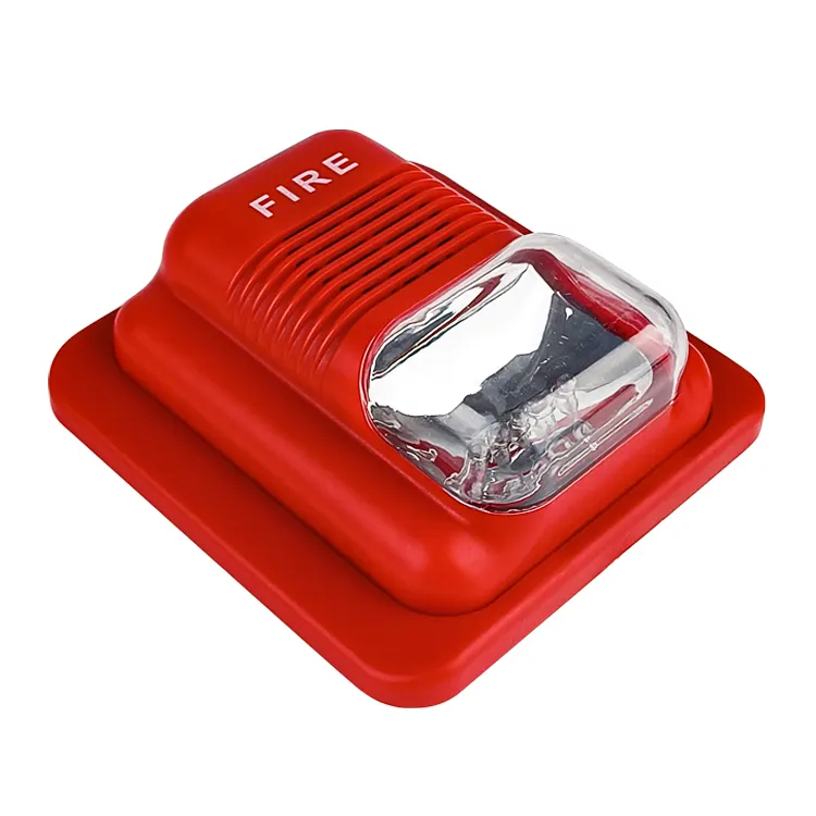 Système d'alarme incendie conventionnel 12V/24V avec lumière flash LED pour les urgences incendie