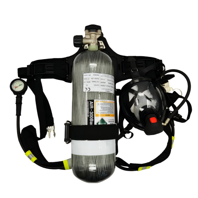 Appareil respiratoire autonome de cylindre de fibre de verre de carbone de 6.8L SCBA pour le pompier